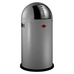 Wesco Pushboy Bin, 50L White